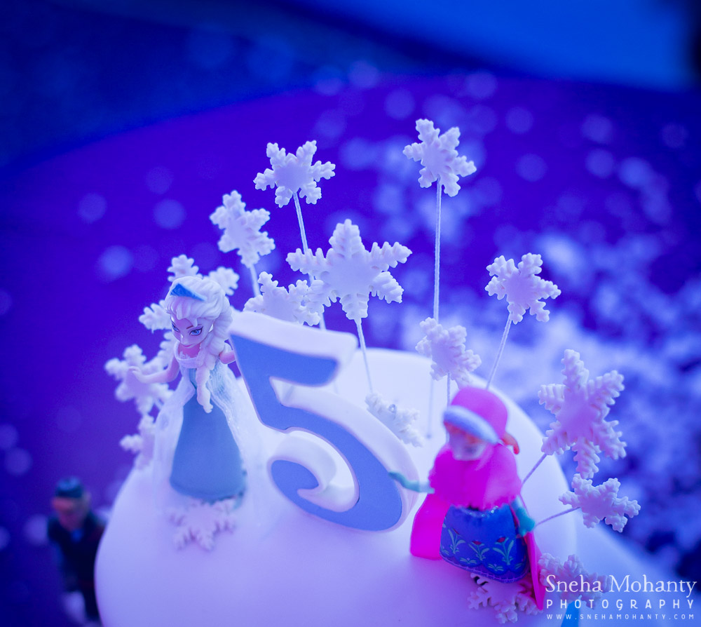 Frozen Theme Cake Birthday Party at Kids Kraze, Kids Photographer Delhi